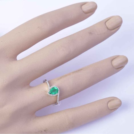Bague Emeraude et Diamants