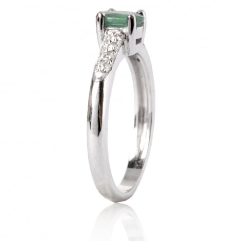 Bague Emeraude et diamants