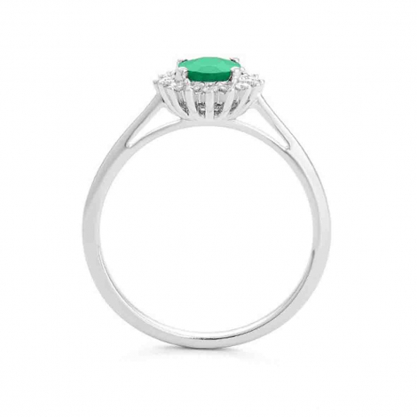Bague Emeraude et Diamants