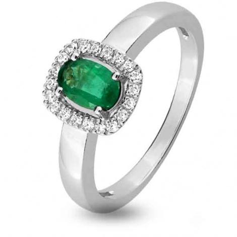 Bague Emeraude et Diamants