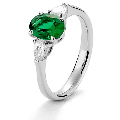 Bague Emeraude et Diamants