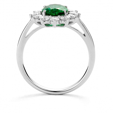 Bague Emeraude et Diamants