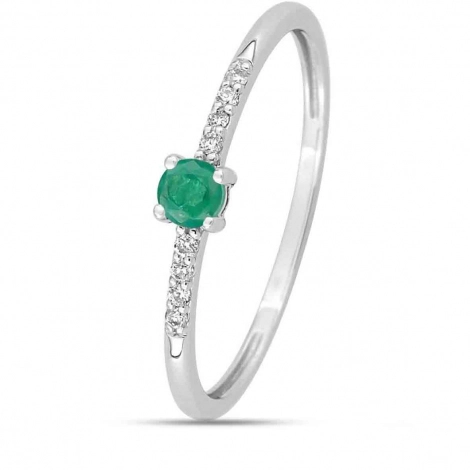 Bague Emeraude et diamants