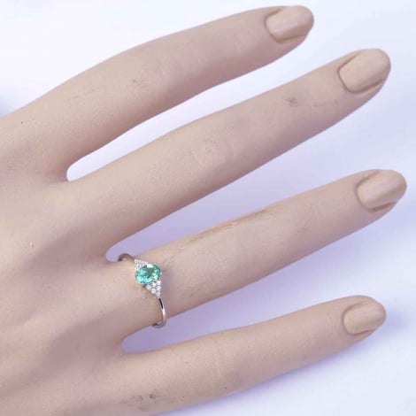 Bague Emeraude et Diamants