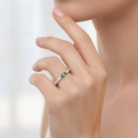 Bague Emeraude et diamants