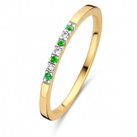 Bague Emeraude et Diamants