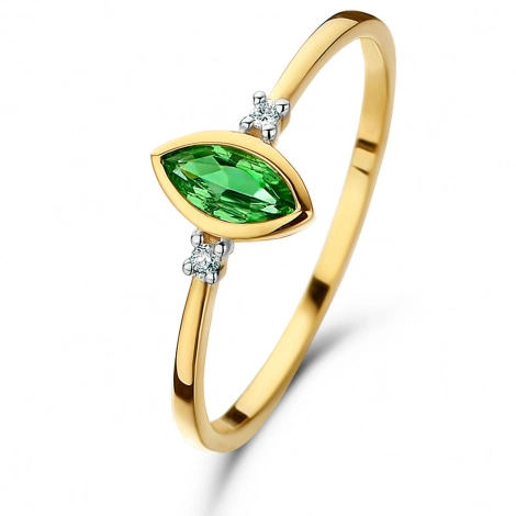 Bague Emeraude et Diamants