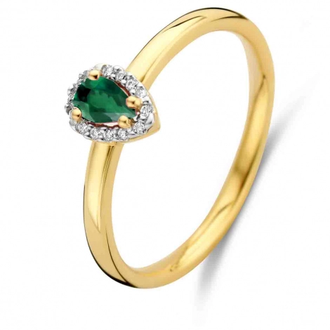 Bague Emeraude et Diamants
