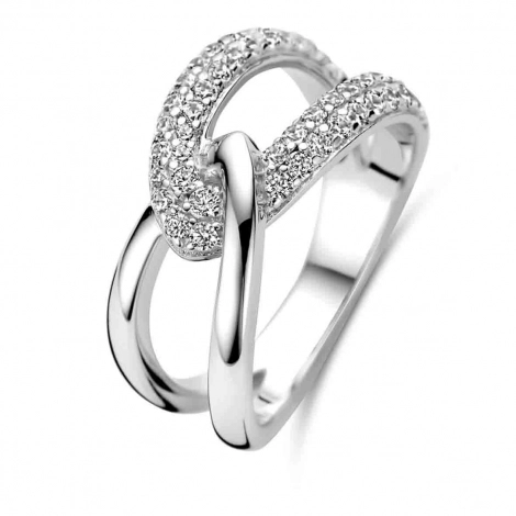Bague en argent et oxydes de zirconium  - Naiomy Silver
