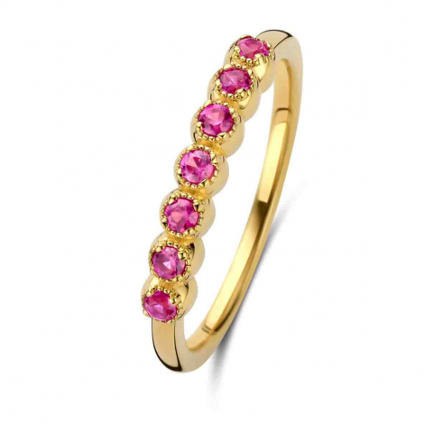 Bague en argent plaqué or jaune oxydes - Naiomy à combiner