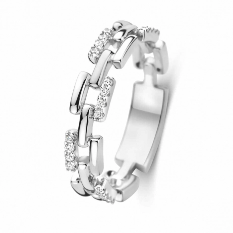 Bague en argent sertie d'oxydes -Naiomy 