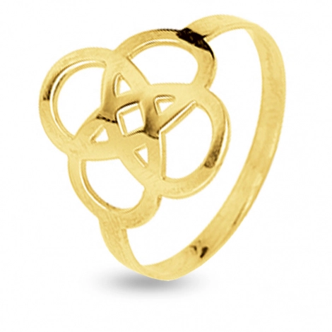 Bague en or 9 carats motif fantaisie