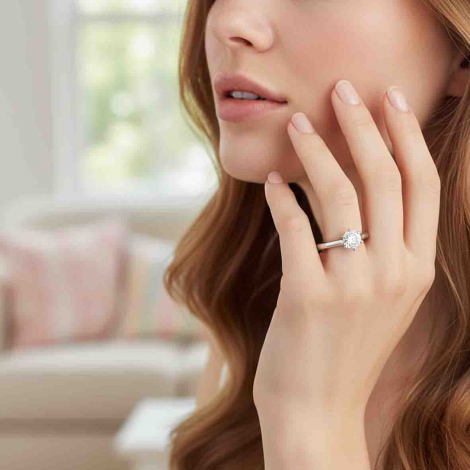 Bague fian�aille diamant