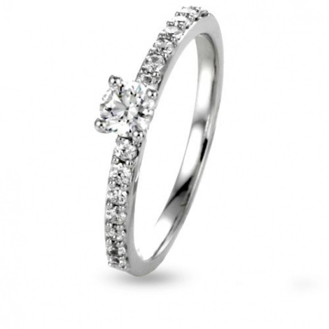 Bague fianaille diamant 0.36 ct