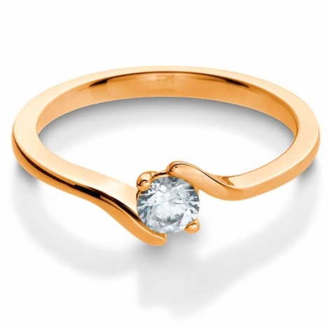 Bague fianaille or rose