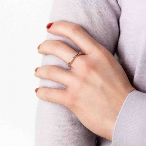 Bague Ischia Basics,pierres fines sur or rose