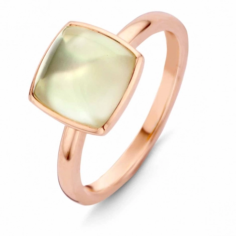 Bague One More Prasiolite sur Nacre - Pantelleria