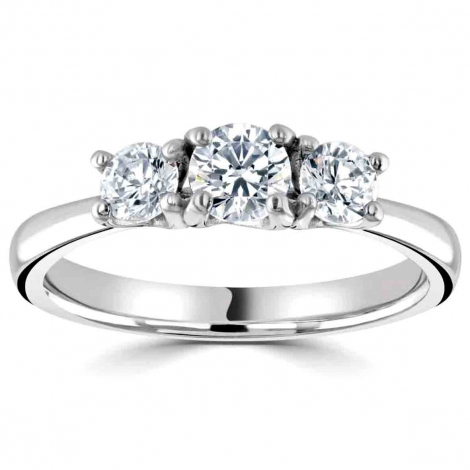 Bague or et diamant trilogie � combiner