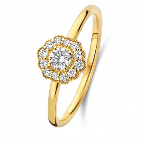 Bague Or et diamants à combiner