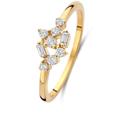 Bague Or et diamants à combiner