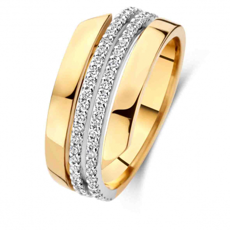 Bague Or et diamants à combiner
