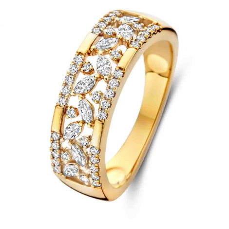Bague Or et diamants à combiner