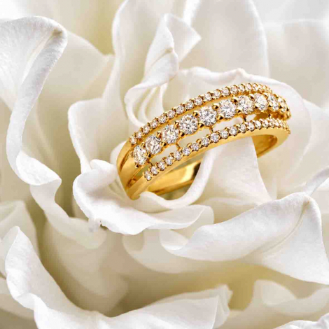 Bague Or et diamants