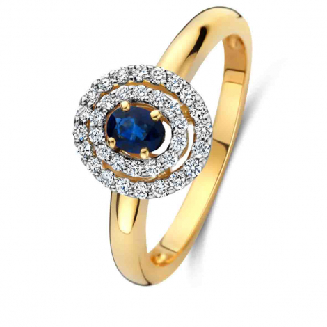 Bague Or Saphir et Diamant à combiner