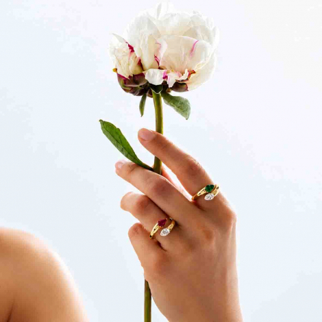 Bague Or Saphir et Diamant