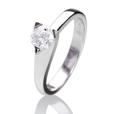 Bague or solitaire