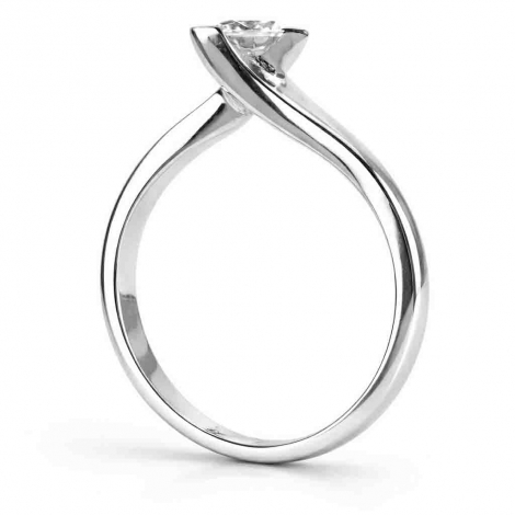 Bague or solitaire