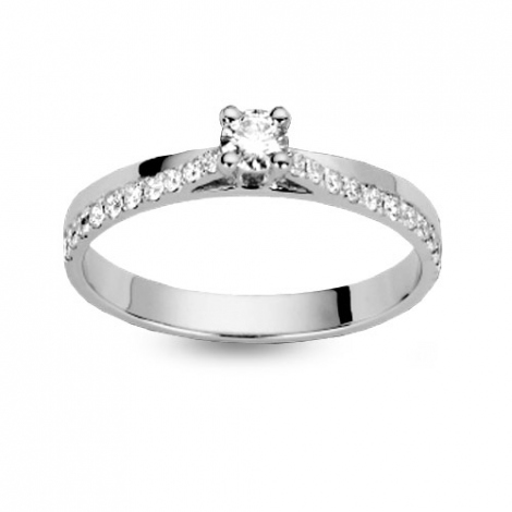 Bague or solitaire 0.30 ct 