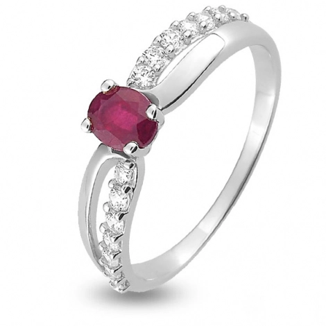 Bague oxyde et Rubis