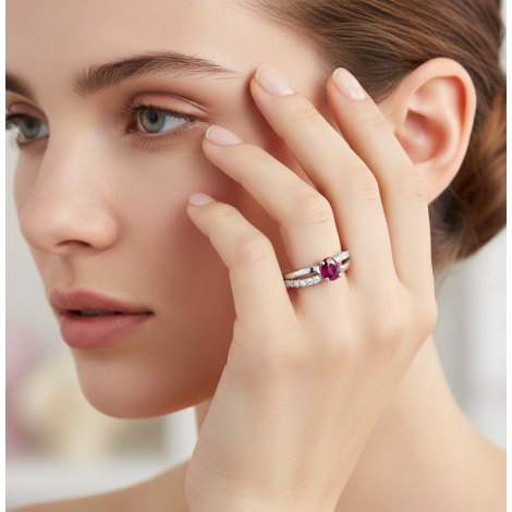 Bague oxyde et Rubis