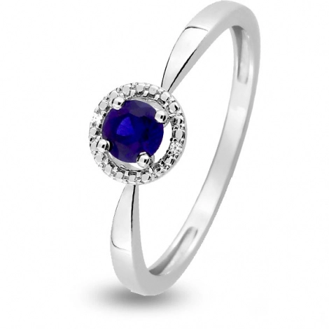 Bague oxyde et Saphir