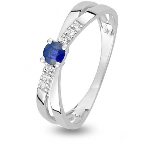 Bague oxyde et Saphir