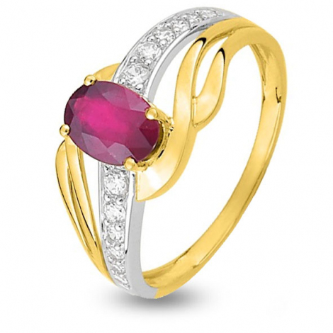 Bague oxydes et Rubis