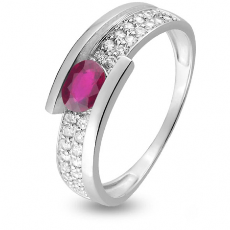 Bague oxydes et Rubis