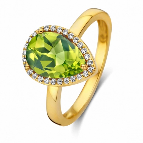 Bague Pridot et diamants - One More