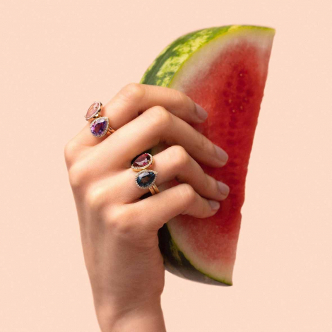 Bague Pridot et diamants - One More