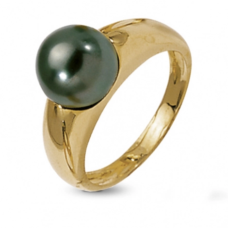 Bague Tahiti  9 mm en or jaune 