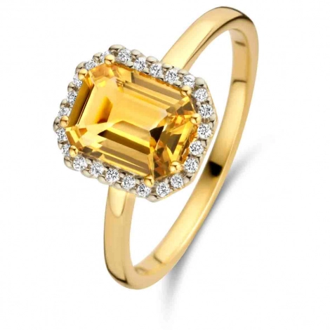 Bague Citrine et Diamants