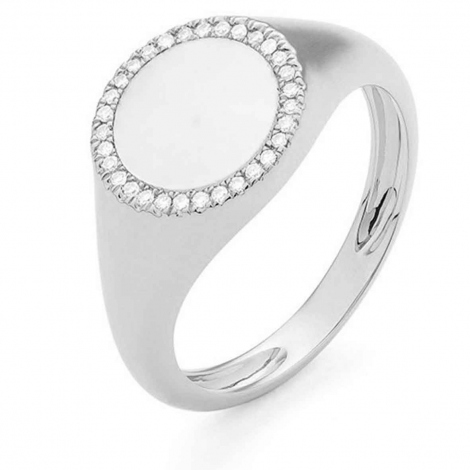 Bague Nacre et Diamants