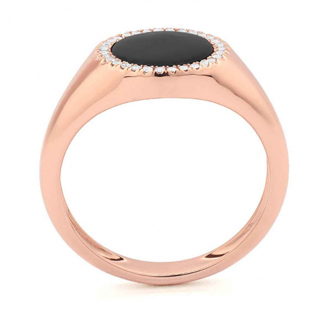 Bague Onyx et Diamants
