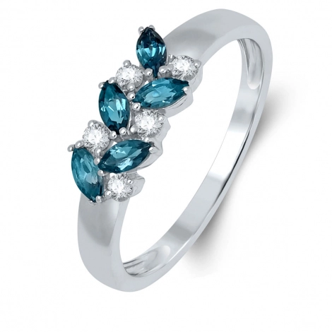 Bague Topaze London Blue