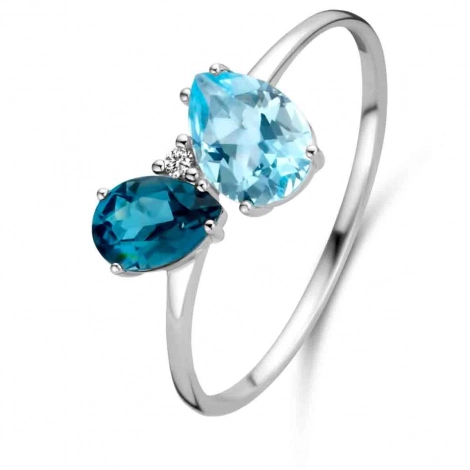 Bague Topaze Bleue Sky Blue  London Blue