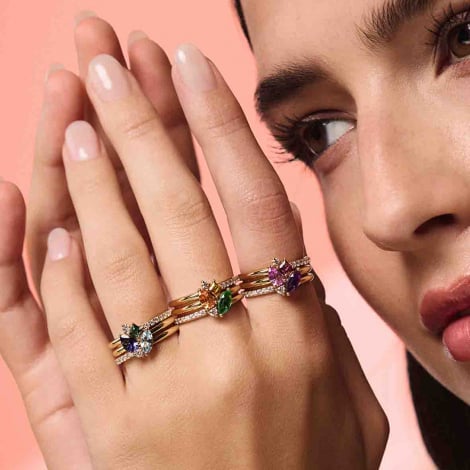 Bague Pierres fines et diamants