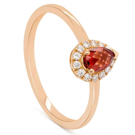 Bague Tourmaline Rose