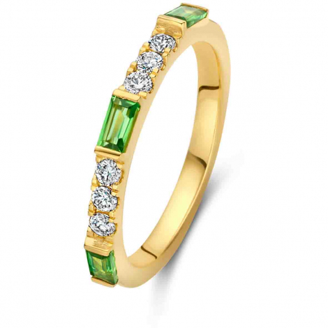 Bague Tsavorite et Diamants