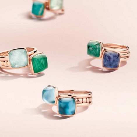 Bague Prasiolite sur Nacre One More - Pantelleria